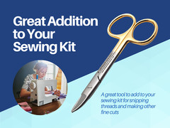 Curved Crown Collar Cutting Scissors 4.25″ ARTMAN