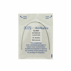 Dental Orthodontic Cu NiTi Copper Nickel Titanium Arch Wire Rectangular Round