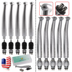 1-5 Yabangbang Dental Fast High Speed Handpiece with 4 Hole Quick Coupler Swivel