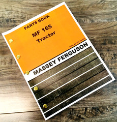 Massey Ferguson Mf 165 Tractor Parts Catalog Manual Book Exploded View Assembly