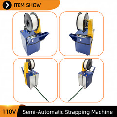 Semi-Automatic Pallet Strapping Machine 110V For PP Banding Tool Strapper