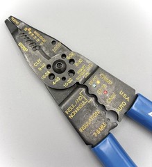 Blue Point PWCS8 Wire Stripper Crimper Cutter Hand Tool Blue Grips
