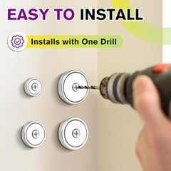 16Pack 40LBS Strong Magnets with Holes, Round Cup Magnets with Screws for Wall M