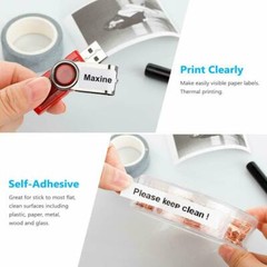 7x Dymo LetraTag Refill 91330 91331 91332 Paper Plastic Label Tape 1/2” LT-100H