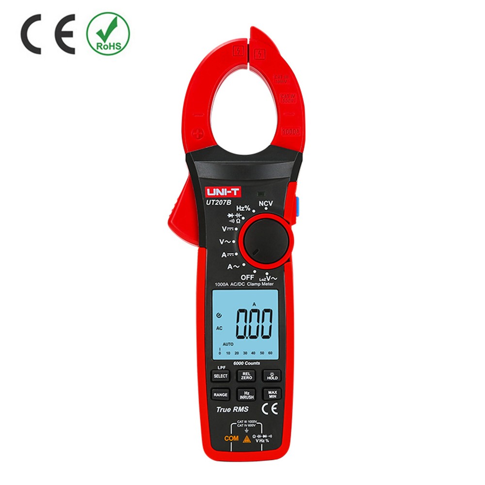 UNI-T UT207B 1000A True RMS Digital Clamp Meters with Auto Range