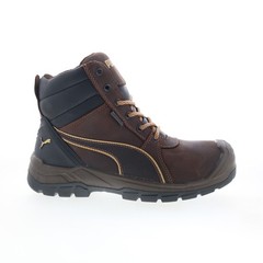 Puma Safety Tornado Soft Toe CTX Mid WP EH SR Mens Brown Work Boots