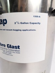 Fibre Glast 2.5 Gallon Resin Trap Vacuum Infusion Catch Pot, Lid Clamp 1500-A