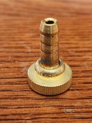 Schrader Valve 8385A – 6 pack – Brass Coupling Female To Male 3/16 Hose Barb