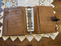 Moterm Personal Wide Luxe 2.0 Full Grain Leather Vegetable Tan In Dune Color