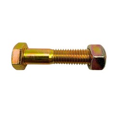 4 Pack of 1/2″-13 x 2-1/4 Grade 8 Heavy Duty Hex Bolts Plus All Metal Lock Nuts