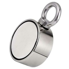 800LBS Fishing Magnet Kit Pull Force Strong Neodymium Rare Earth /Rope Carabiner
