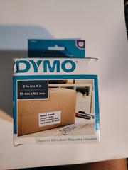 DYMO Labels types 2 5/16 x 4 White 300 Labels/Roll 30256