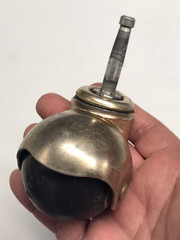 VTG SKK Stem Type Furniture Swivel Caster w/ Black Rubber Ball Wheels Japan