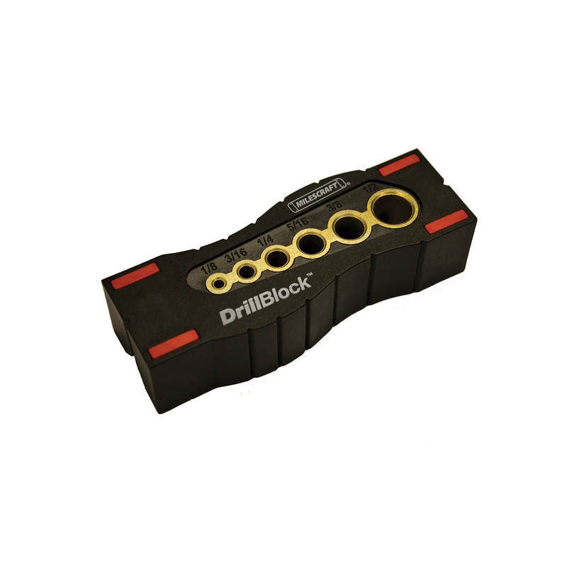 Milescraft DrillBlock Metal/Nylon Handheld Drill Guide 1 pk