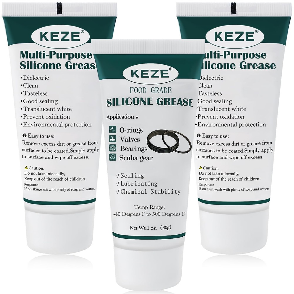 Silicone Grease Waterproof Food Grade Silicone Sealant Lubricant for Plumbers…