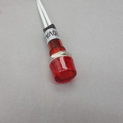 10Pcs 120V AC/DC 10mm RED Mini LED Pilot Lights CYLINDRICAL Cap with wire USKY3