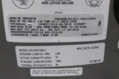 Rheem-Ruud G75-75N-3 73 Gal Tank Capacity Commercial Gas Water Heater