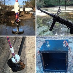 Magnet Fishing Kit with Case Fishing Magnets 1000 LBS Pulling Force Super Strong