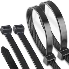 18 Inch Black Zip Ties Heavy Duty 50 PACK, 250 LBS Ultra Exclusive Strong Plasti