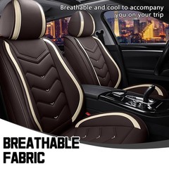 Hyundai Sonata Hybrid 2011-2026 Car Seat Covers Standard 2 Seats Coffee Color