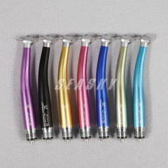 Yabangbang Dental Colorful High Speed Handpiece Push Button Air Turbine 4 Hole