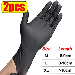 Heavy Duty Nitrile Gloves 8Mil Extra Thick Mechanic Home Garden Disposable Glove