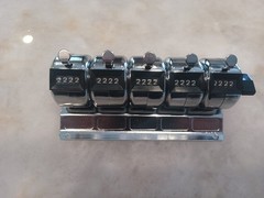 Enm M4505 Counter,Hand Tally,5 Gang,4 Digits