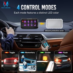 APP+Wireless Remote 8Gang Switch Panel LED Toggle Momentary Circuit Relay System