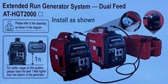 Dual System Extended Run Generator Fuel Kit Without Tank For Honda EU2200i &More