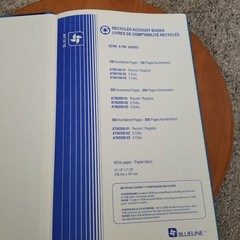 Blueline Vintage Ledger Book Hardcover Unused 200 Pages Three Column A790