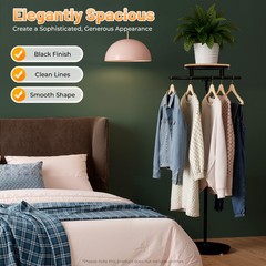 Round Clothing Rack, Clothing Display Rack, Floor-standing Garment Hanging Rack