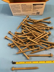 43-pc FastenMaster LedgerLOK Hex Structural Wood Screw, 3-5/8” gray