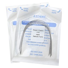 AZDENT 50X Dental Orthodontic Super Elastic Niti Round Natural Form Arch Wires
