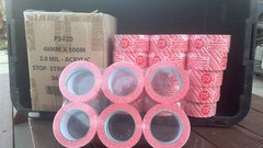 36 Rolls- Tape Uline Tape Stop if Seal is Broken 2″ x 110 yard Per Roll ULINE