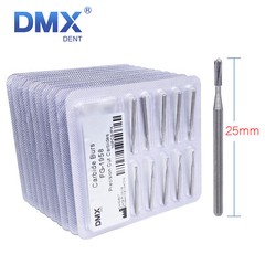 DMXDENT Dental Burs FG 1957 1958 Crown Metal Cutting Tungsten Carbide High Speed