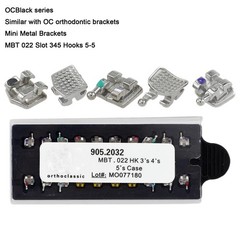 Dental Orthodontic Metal Brackets Braces Roth MBT 018 022 345 Hook Mini MIM Twin