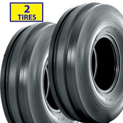 2) 3.50-6 350-6 3.50×6 350×6 F-2 tri three rib FRONT TIRES DS5100 4PR steer