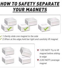 Neodymium Block Magnets, 40x40x20mm Super Strong Permanent Magnet 4pack