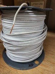 Roll Of RW90-XLPE Wire 300 Meter 600v max white solid cu 313409