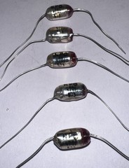 470 pF POLYSTYRENE FILM CAPACITOR 160 VOLTS 5% Tolerance New Lot of 5 by NPC