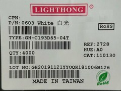 4000pcs/1Reel White Red Blue Yellow Orange Green Purple Pink 0603(1608) SMD LED