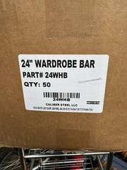 4 Galvanized Steel Wardrobe Box 24″ Bar Hanging Clothes Moving Storage Boxes