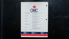 OMC Systematched Parts Accessories Master Parts Price Book 407673 1992