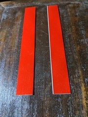 Red Retro Reflective Tape 2 strips 8″ x 1″