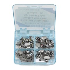 Dental Orthodontic Buccal Tubes 1st 2nd Molar Brackets Roth MBT 0.022 80pcs 3G