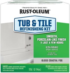 Rust-Oleum Specialty Tub & Tile Refinishing Kit, Gloss Coastal Fog- 384166