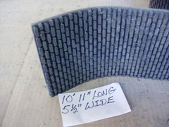 Conveyor Belts, Incline, Textured, Rubber, 3-5/8in to 5-1/2in Widths