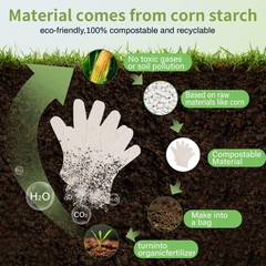 Compostable Disposable Gloves Compost Large Food Handing Gloves for Cleaning …