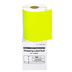 DYMO LW 1744907 GREEN 4XL 4×6 4″x6″ – (15) Rolls All-Purpose Labels – FREE SHIP
