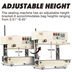 U.S. Solid Continuous Automatic Sealing Machine Counting Printing Liftable
